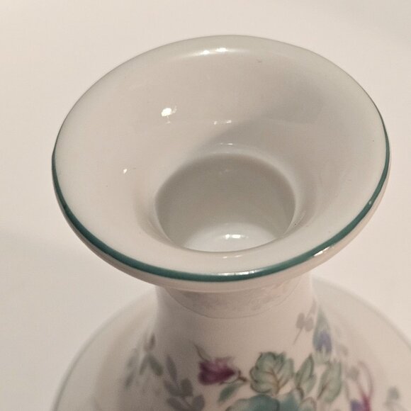 Porcelain Floral Candlestick Holders Made in Japan for Elizabeth Arden 3 1/4 inc - Picture 9 of 12